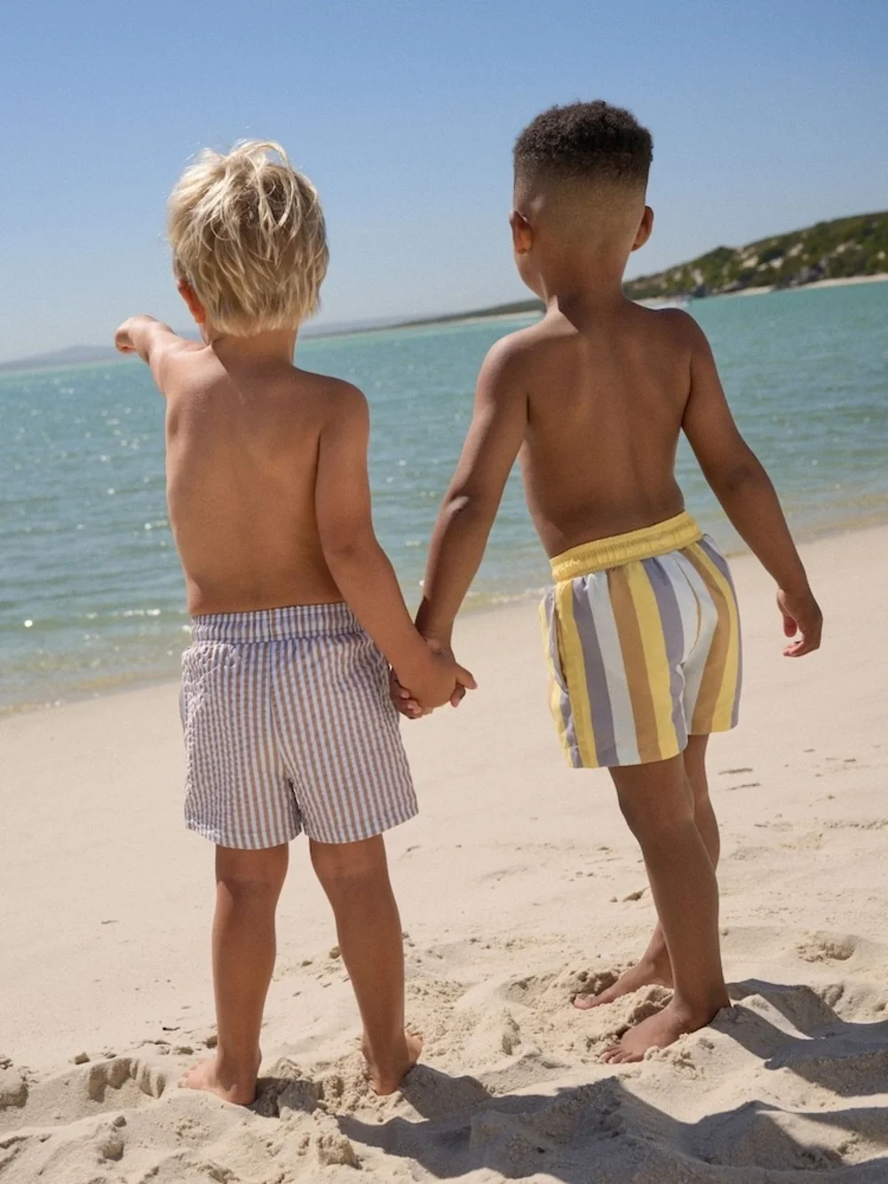 Next Blue/Yellow Swim Shorts 2 Pack Size 1/2/ 2 Yrs